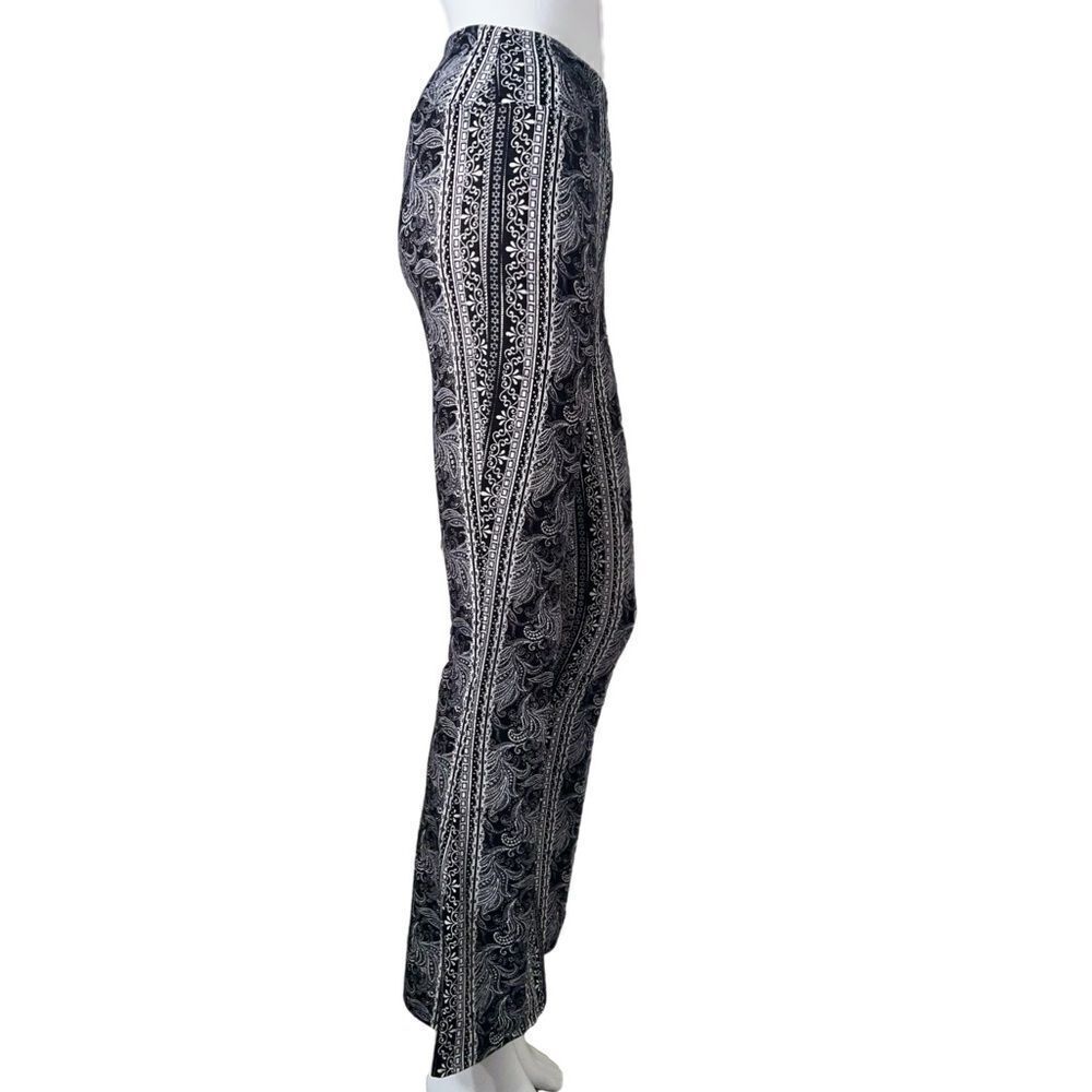 High-Waist Stretch Flare Pants - Boho Black (S) - Picture 2 of 10